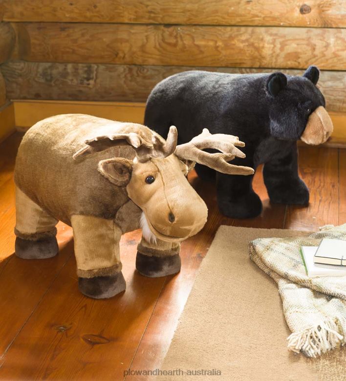 Plow & Hearth Black Bear Footstool P22BD2094 Furniture