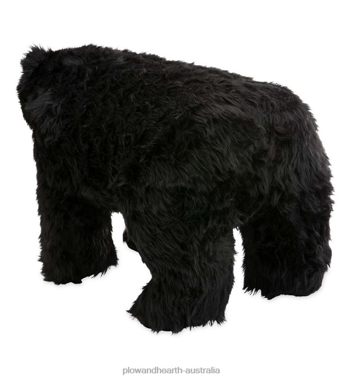Plow & Hearth Black Bear Footstool P22BD2094 Furniture