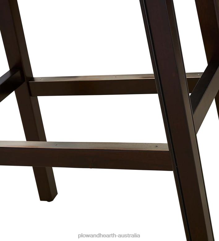 Plow & Hearth Lena Tall Saddle Seat Barstool - Black P22BD2043 Furniture