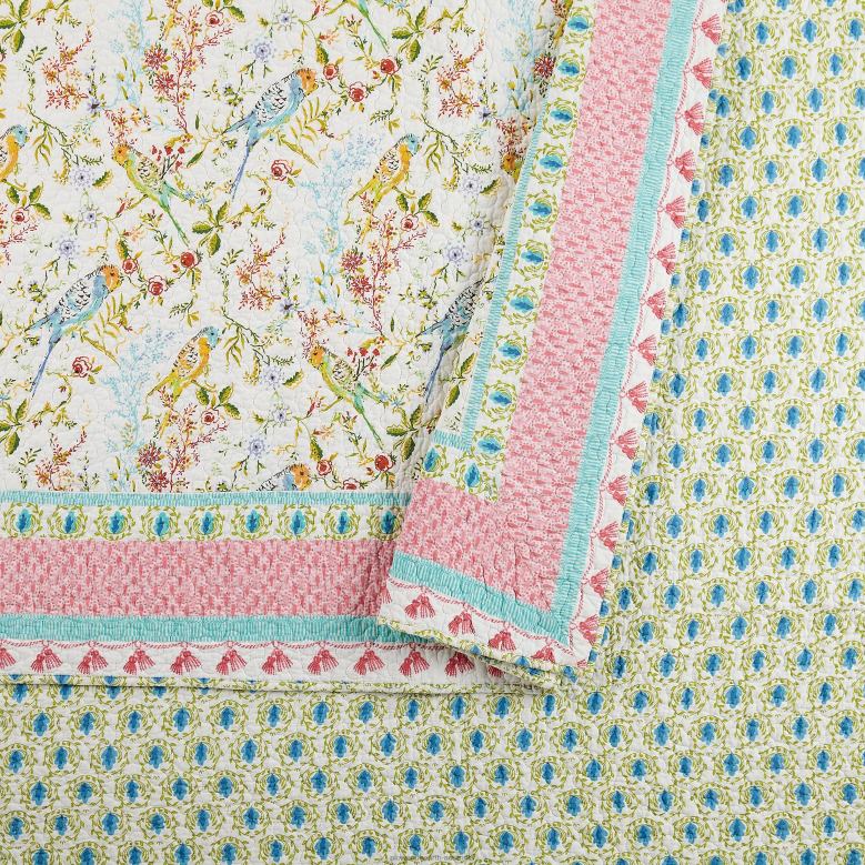 Plow & Hearth Ava Cotton Quilt 3-Piece Set - Full/Queen P22BD2666 Houseware