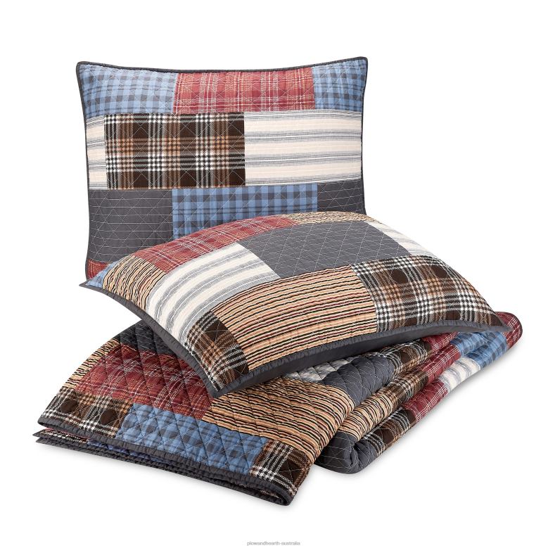 Plow & Hearth Cabinside Cotton Quilt 3-Piece Set - Full/Queen P22BD2653 Houseware