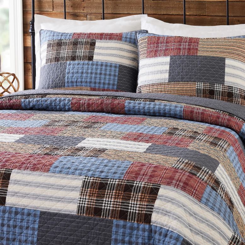 Plow & Hearth Cabinside Cotton Quilt 3-Piece Set - Full/Queen P22BD2653 Houseware