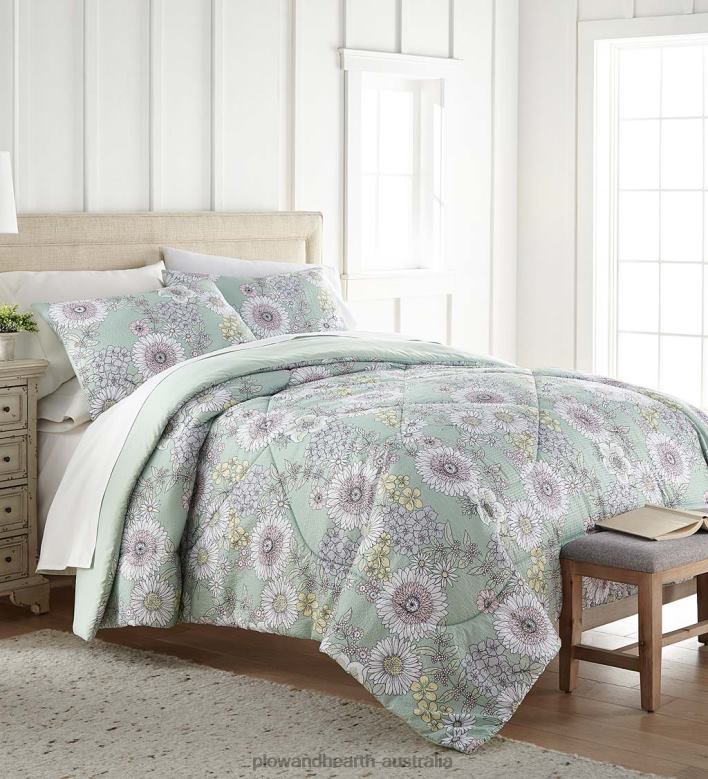 Plow & Hearth Emma Seersucker Comforter Set P22BD2673 Houseware