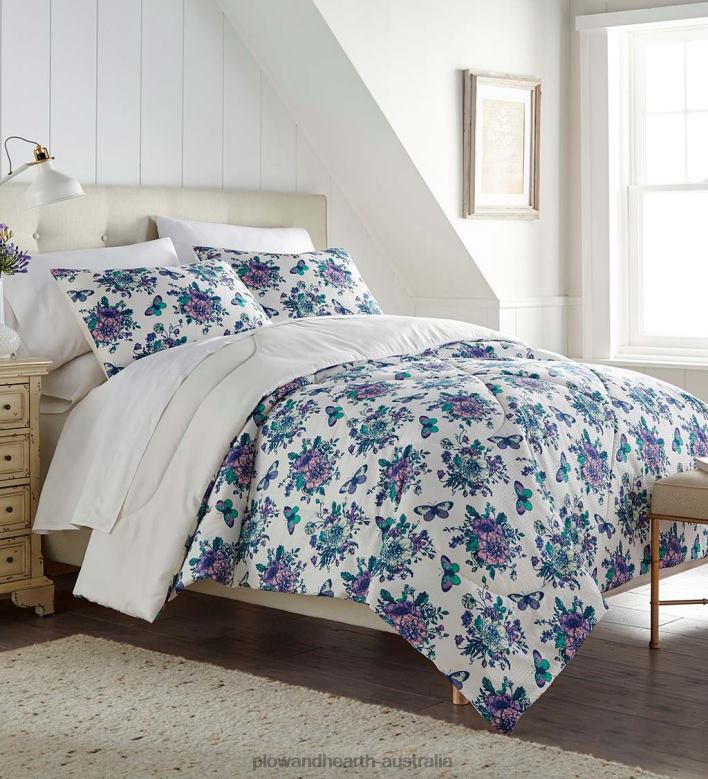 Plow & Hearth Emma Seersucker Comforter Set P22BD2673 Houseware