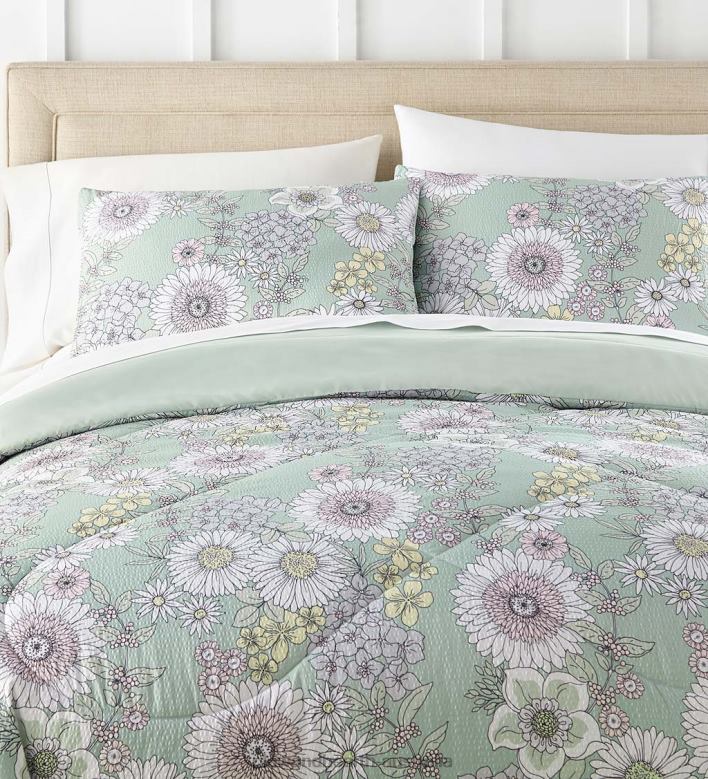 Plow & Hearth Emma Seersucker Comforter Set P22BD2673 Houseware