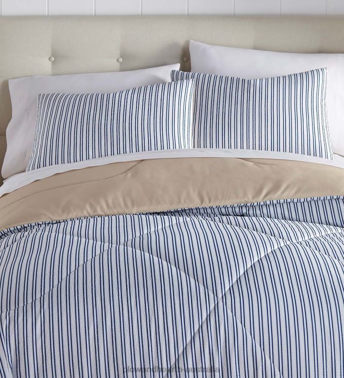 Plow & Hearth Emma Seersucker Comforter Set P22BD2673 Houseware