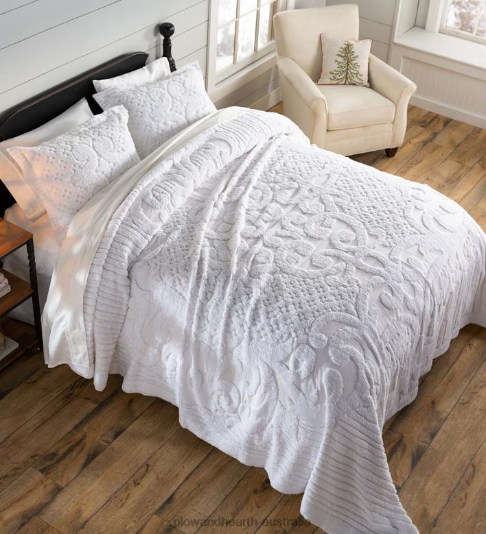 Plow & Hearth Juliet Tufted Cotton Chenille Bedding P22BD2652 Houseware