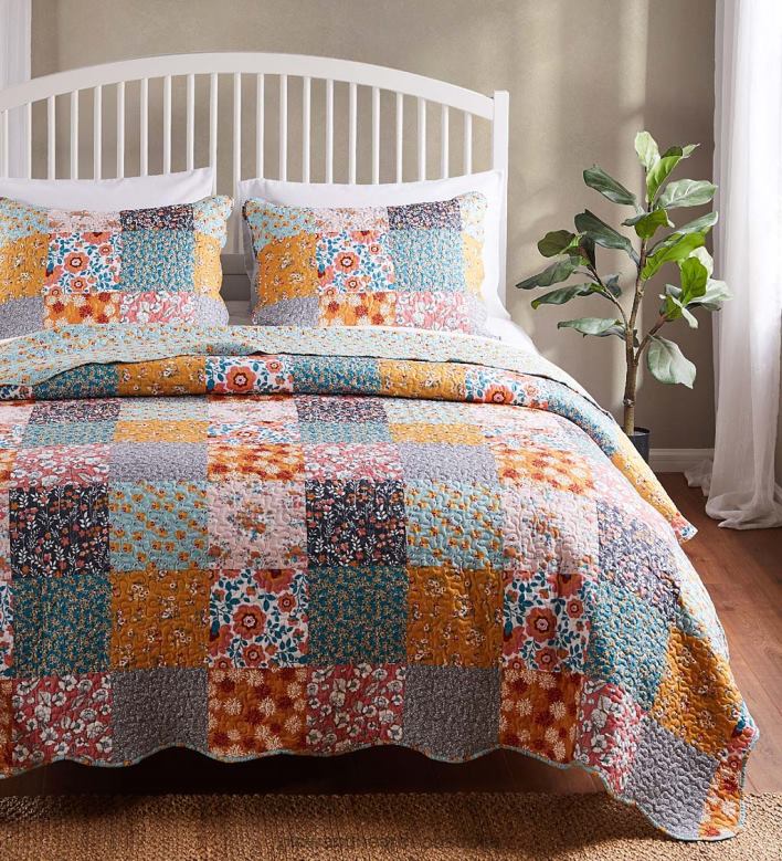 Plow & Hearth Karissa Quilted Bedding Set P22BD2670 Houseware