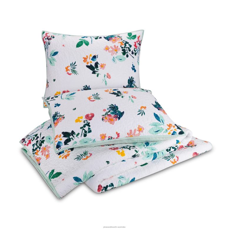 Plow & Hearth Violet Cotton Quilt Set - King P22BD2675 Houseware