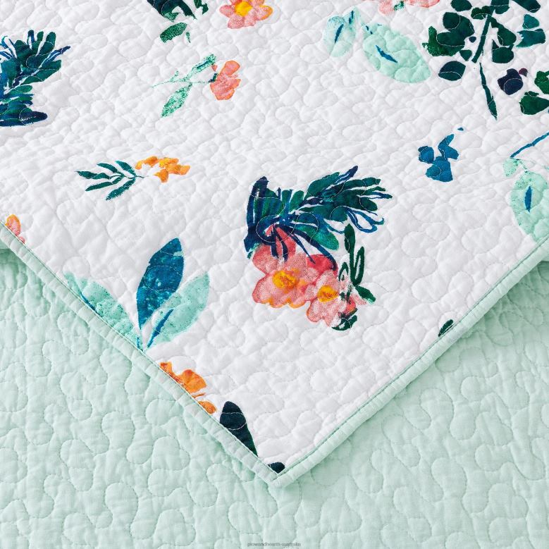 Plow & Hearth Violet Cotton Quilt Set - King P22BD2675 Houseware