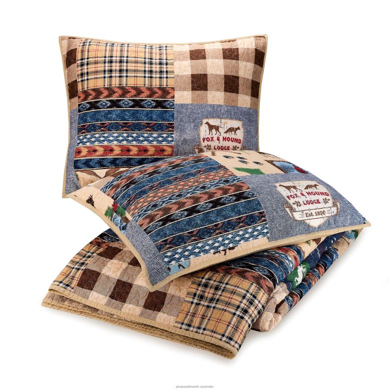 Plow & Hearth Wilderness Cotton Quilt 3-Piece Set - Full/Queen P22BD2658 Houseware