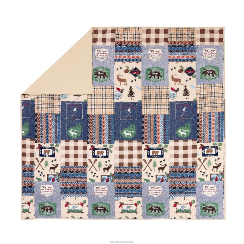 Plow & Hearth Wilderness Cotton Quilt 3-Piece Set - Full/Queen P22BD2658 Houseware