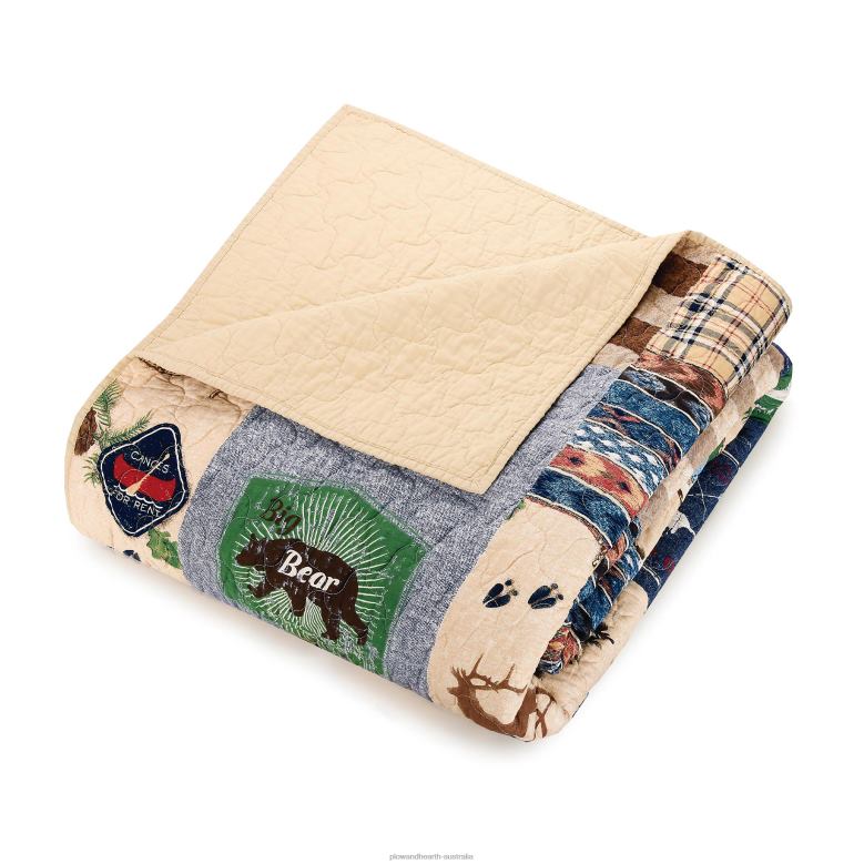 Plow & Hearth Wilderness Cotton Quilt 3-Piece Set - Full/Queen P22BD2658 Houseware