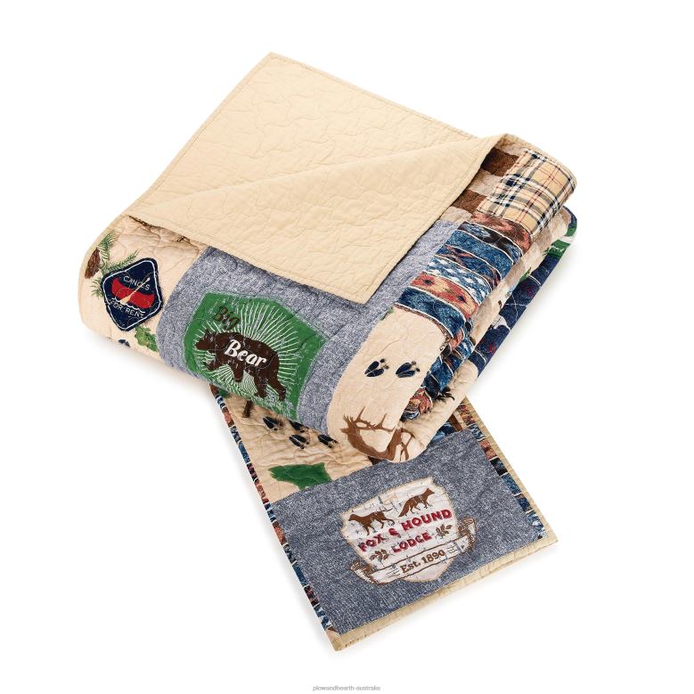 Plow & Hearth Wilderness Cotton Quilt 3-Piece Set - Full/Queen P22BD2658 Houseware
