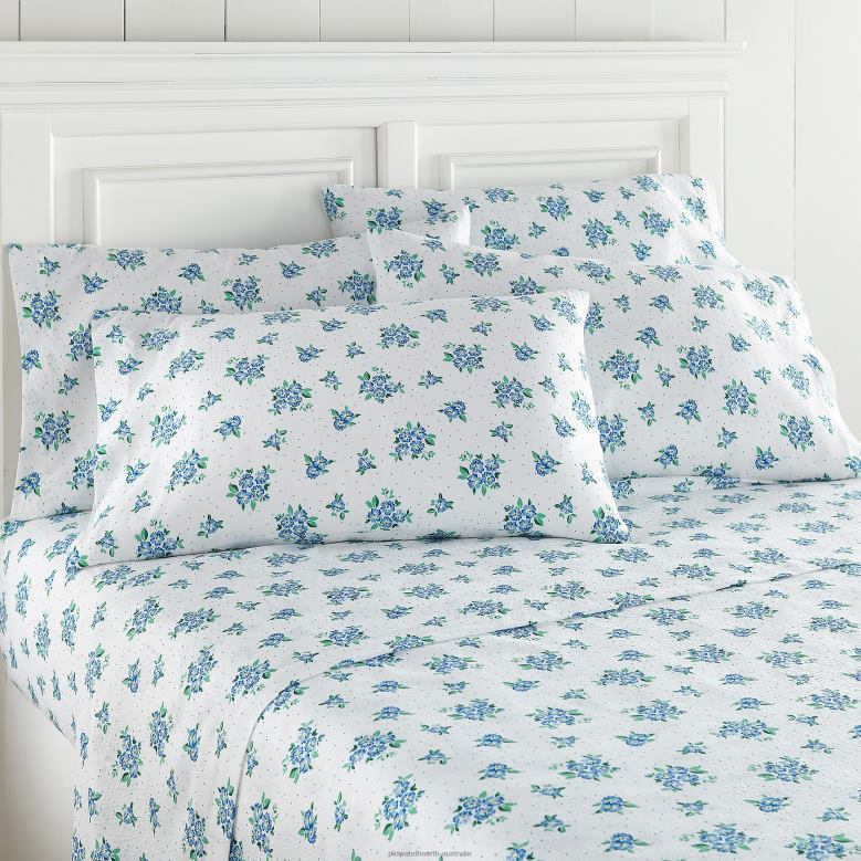 Plow & Hearth Vanessa Seersucker Sheet Set P22BD2682 Houseware
