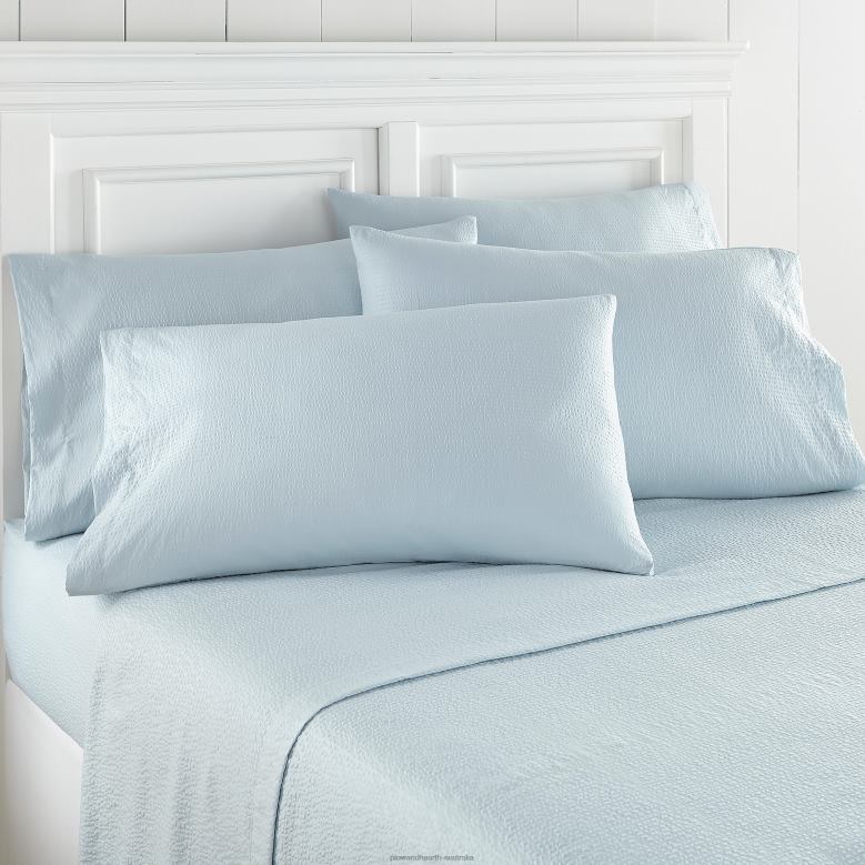 Plow & Hearth Vanessa Seersucker Sheet Set P22BD2682 Houseware
