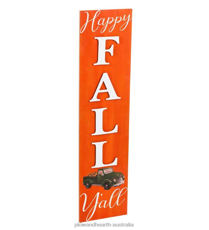 Plow & Hearth Double-Sided Fall/Holiday Greeting Wooden Standing Porch Leaner P22BD1490 Houseware