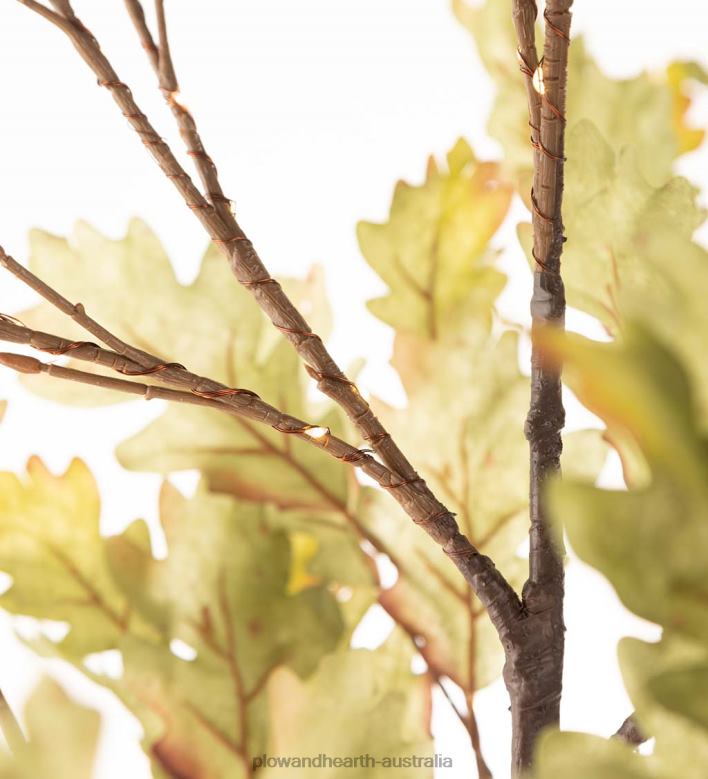 Plow & Hearth Indoor/Outdoor Electric Lighted Moss Oak Trees P22BD1587 Houseware