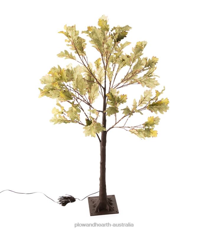 Plow & Hearth Indoor/Outdoor Electric Lighted Moss Oak Trees P22BD1587 Houseware