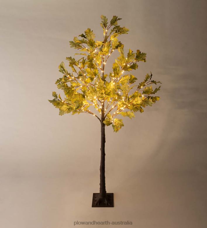 Plow & Hearth Indoor/Outdoor Electric Lighted Moss Oak Trees P22BD1587 Houseware