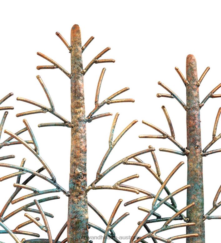 Plow & Hearth Indoor/Outdoor Handmade Metal Trees and Mountains Wall Art P22BD1504 Houseware