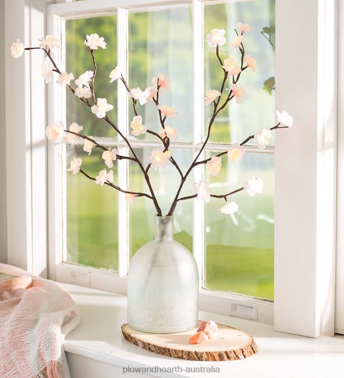 Plow & Hearth Indoor/Outdoor Lighted Cherry Tree Branches, Set of 2 P22BD1574 Houseware