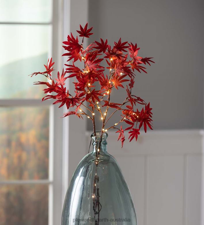 Plow & Hearth Indoor/Outdoor Lighted Japanese Maple Tree Branches, Set of 2 P22BD1573 Houseware