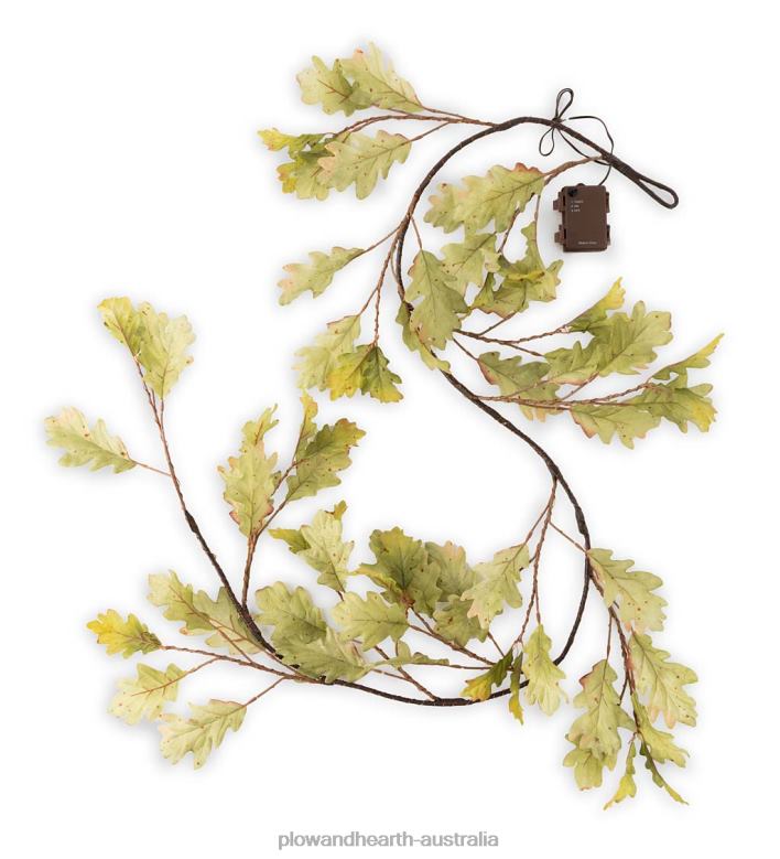 Plow & Hearth Indoor/Outdoor Lighted Moss Oak Garland P22BD1559 Houseware