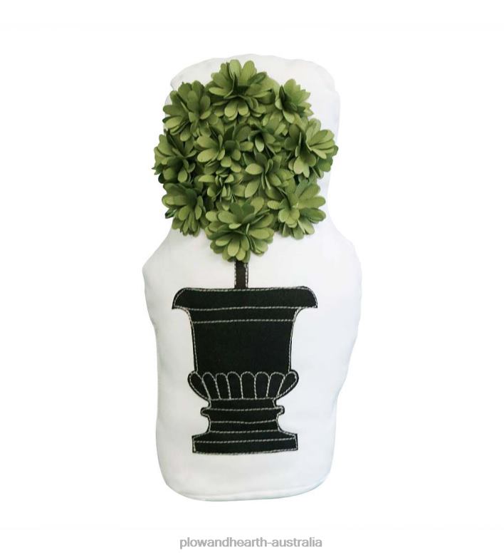 Plow & Hearth Indoor/Outdoor Potted Topiary Doorstop P22BD1512 Houseware