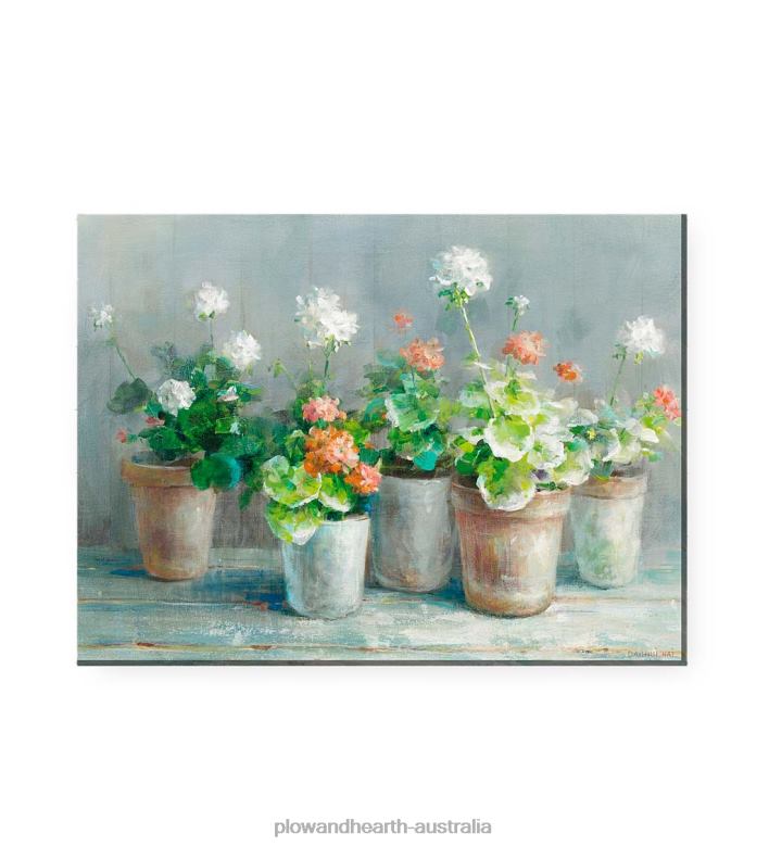 Plow & Hearth Pure & Simple Indoor/Outdoor Canvas Wall Art P22BD1549 Houseware