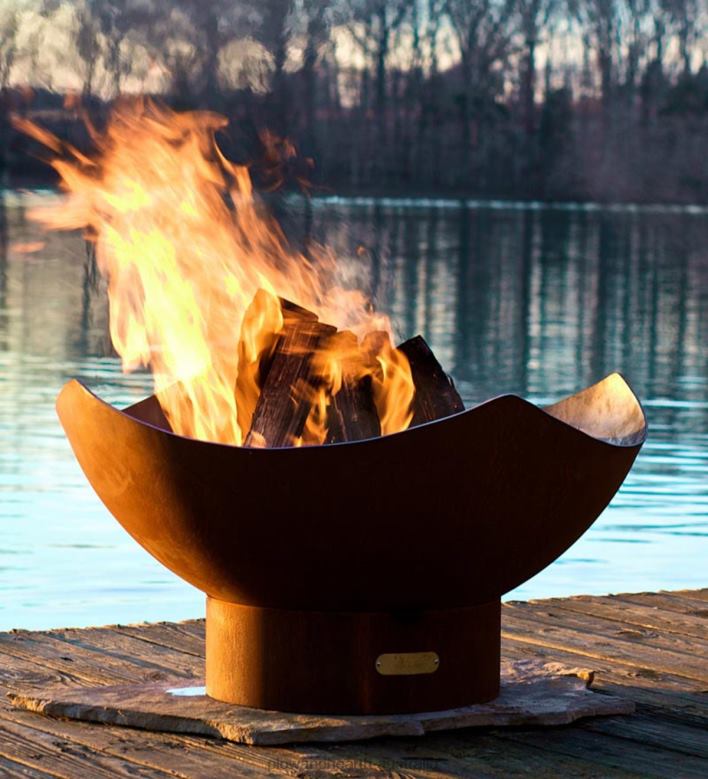 Plow & Hearth American-Made Firepit Art Manta Ray Fire Pit P22BD1610 Houseware
