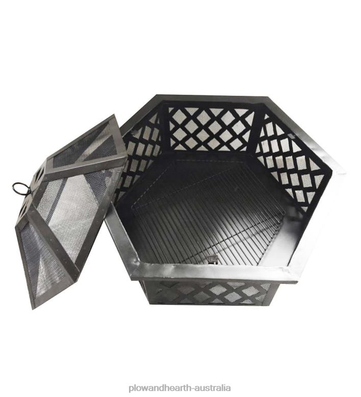 Plow & Hearth Hexagon Wood-Burning Fire Pit P22BD1608 Houseware