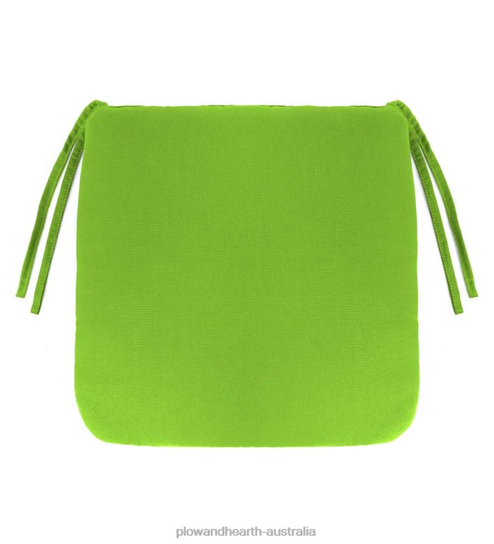 Plow & Hearth Classic Chair Cushion With Ties, 16sq. x 3- Country Geranium P22BD1192 Houseware