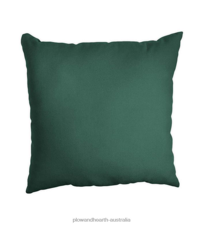 Plow & Hearth Classic Throw Pillow, 22sq. x 8- Forest Green P22BD1216 Houseware