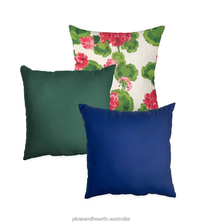 Plow & Hearth Classic Throw Pillow, 22sq. x 8- Forest Green P22BD1216 Houseware