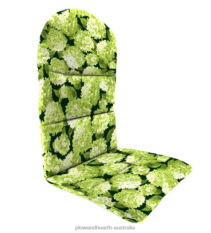 Plow & Hearth Polyester Classic Adirondack Cushion - Forest Hydrangea P22BD1210 Houseware