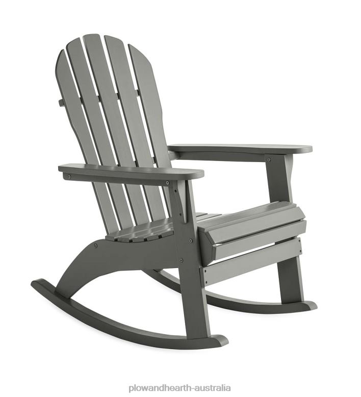 Plow & Hearth Eucalyptus Wood Adirondack Rocking Chair - White P22BD1128 Houseware