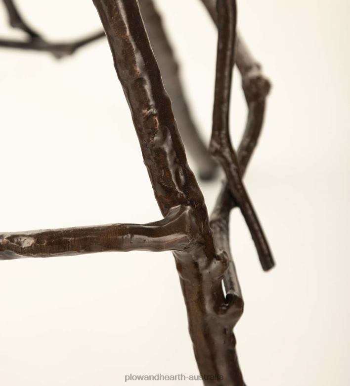 Plow & Hearth Indoor/Outdoor Crater Lake Tripod Cocktail Table with Marble Top P22BD1143 Houseware