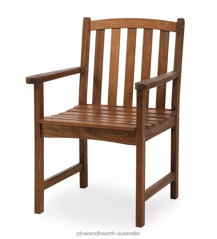 Plow & Hearth Lancaster Eucalyptus Outdoor Seating, 4-Piece Set - Natural P22BD1096 Houseware