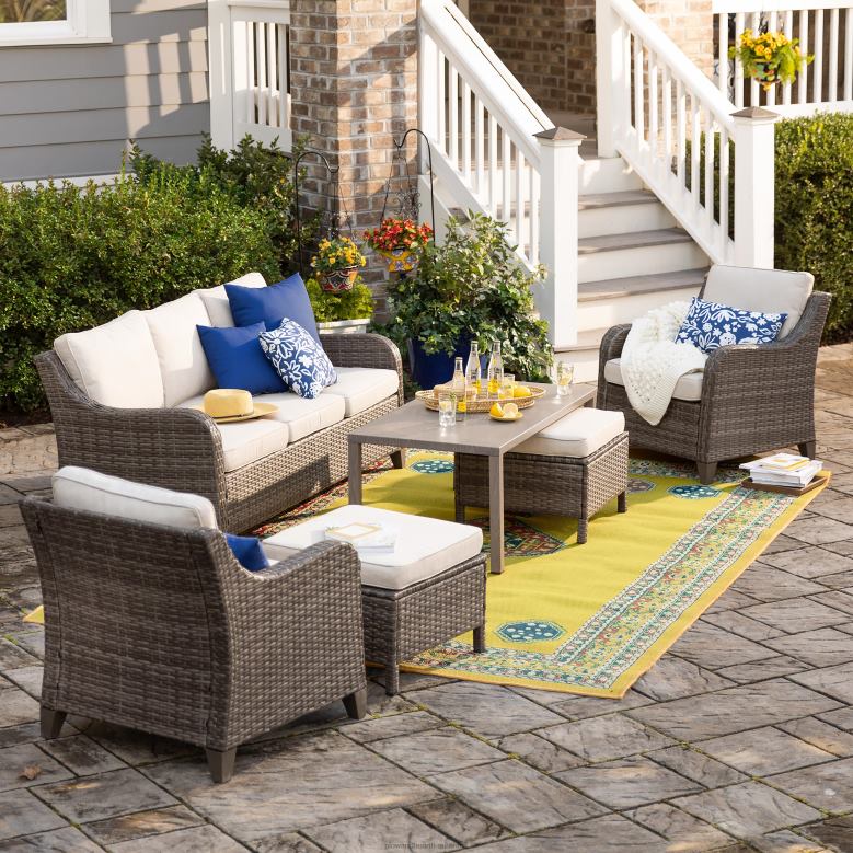 Plow & Hearth Montross 6-piece Seating Set P22BD1137 Houseware