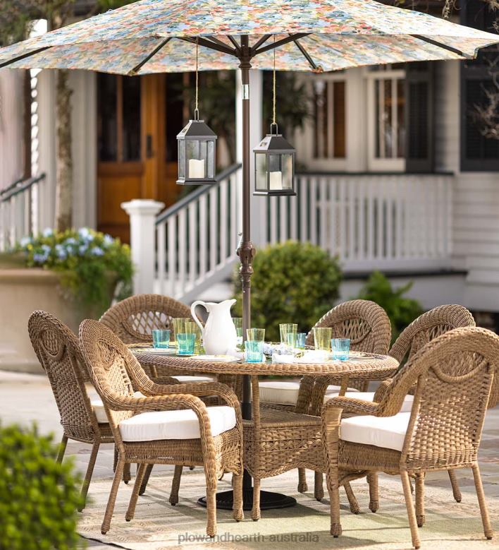 Plow & Hearth Prospect Hill Oval Dining Table and Chairs P22BD1093 Houseware