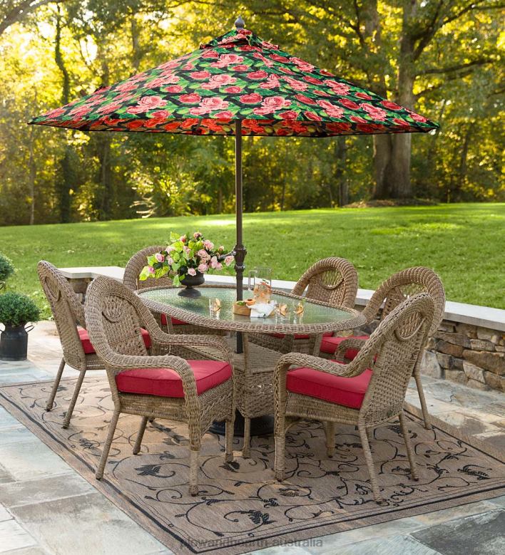 Plow & Hearth Prospect Hill Oval Dining Table and Chairs P22BD1093 Houseware