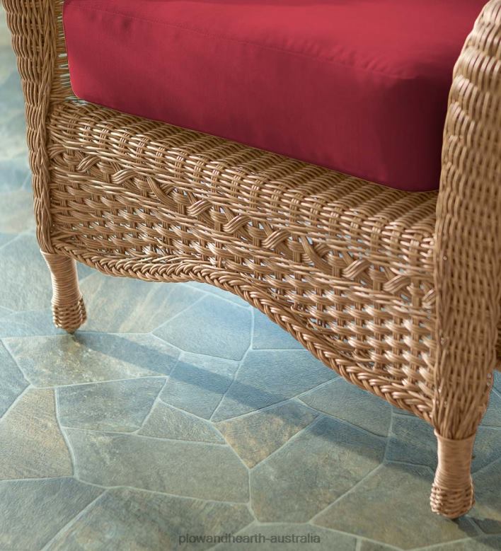 Plow & Hearth Prospect Hill Wicker Settee Set P22BD1091 Houseware