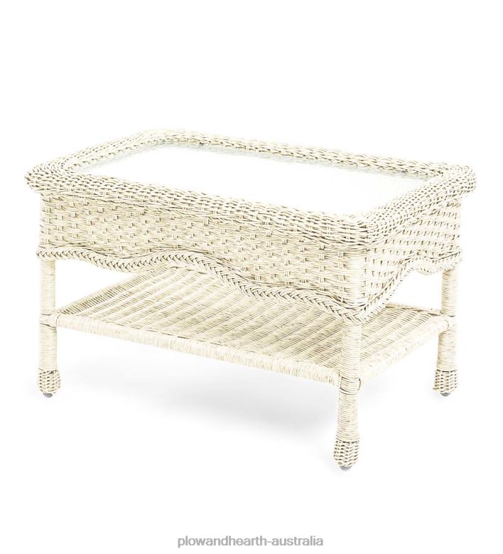 Plow & Hearth Prospect Hill Wicker Settee Set P22BD1091 Houseware