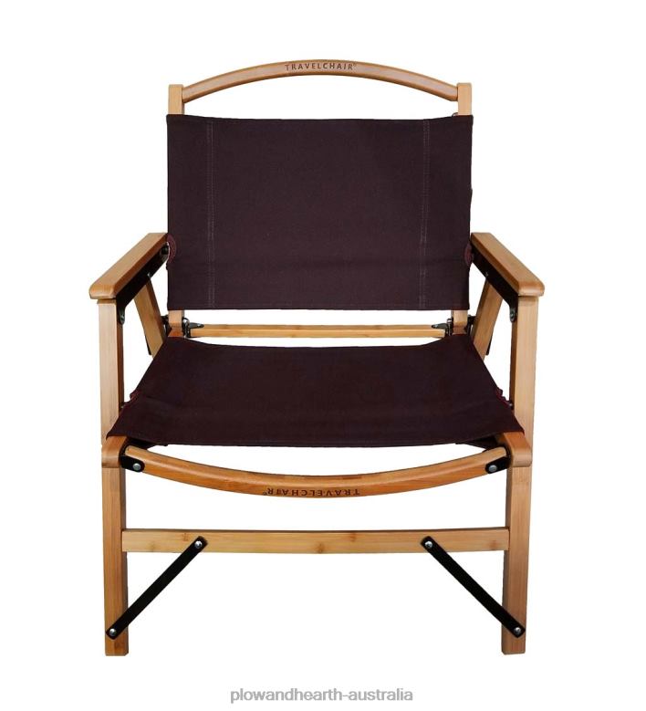 Plow & Hearth Retro Bamboo Folding Camp Chair - Bamboo P22BD1177 Houseware