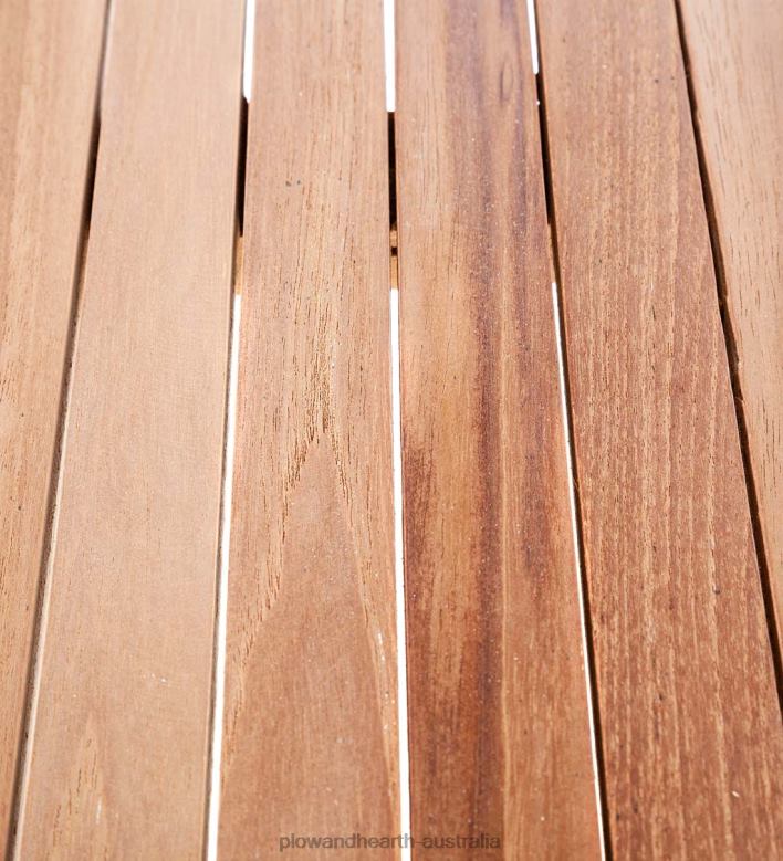 Plow & Hearth Teak Dining Set, 7-Piece Set P22BD1103 Houseware