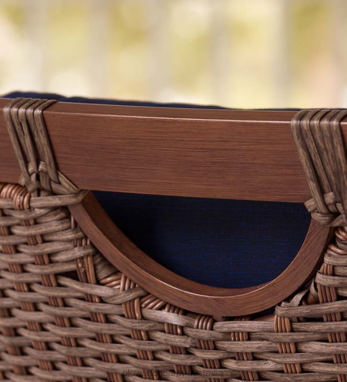 Plow & Hearth Urbanna Premium Wicker Collection with Luxury Cushions P22BD1089 Houseware