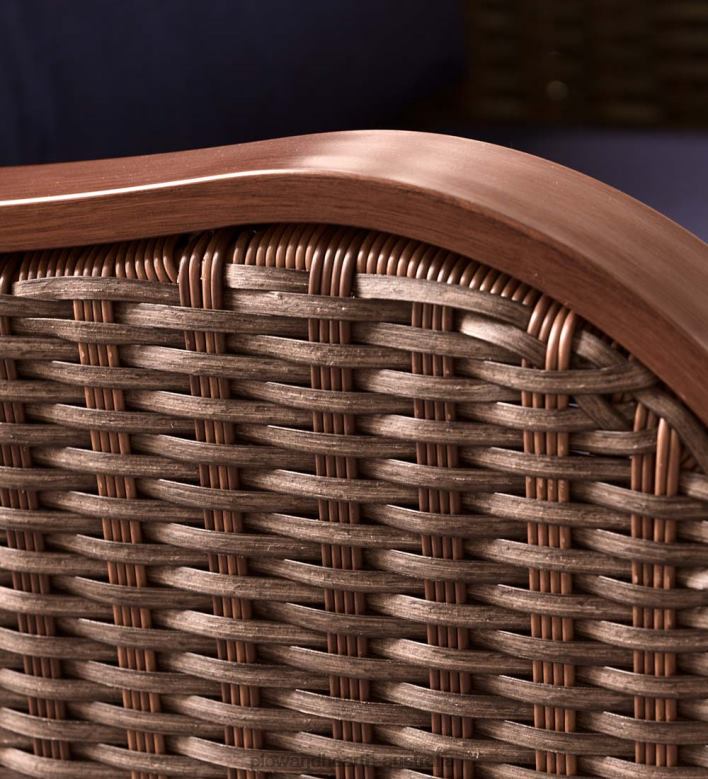 Plow & Hearth Urbanna Premium Wicker Collection with Luxury Cushions P22BD1089 Houseware