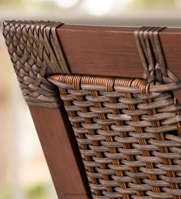 Plow & Hearth Urbanna Premium Wicker Collection with Luxury Cushions P22BD1089 Houseware