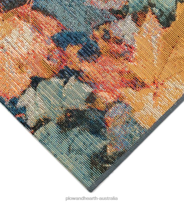 Plow & Hearth Autumn Leaves 100% Polypropylene Indoor/Outdoor Rug P22BD1359 Houseware